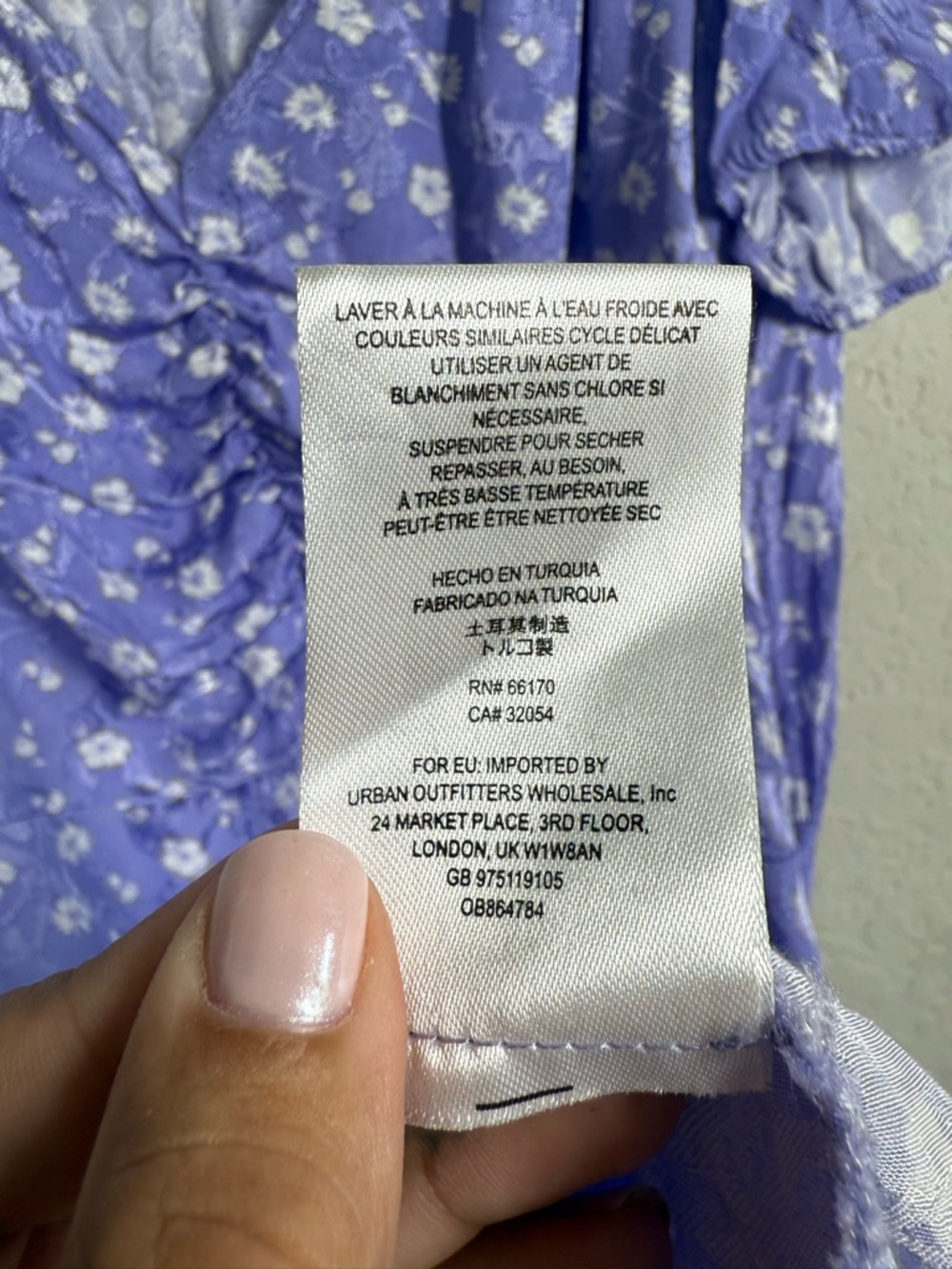 Free People Bond Street Mini Dress In Floral Lilac Size 10 - Picture 9 of 9